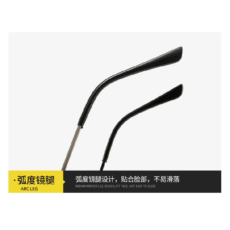 Metal wire-drawn flat mirror, 94 oval-shaped, unisex, artistic eyewear frame, retro style, suitable for wearing with glasses