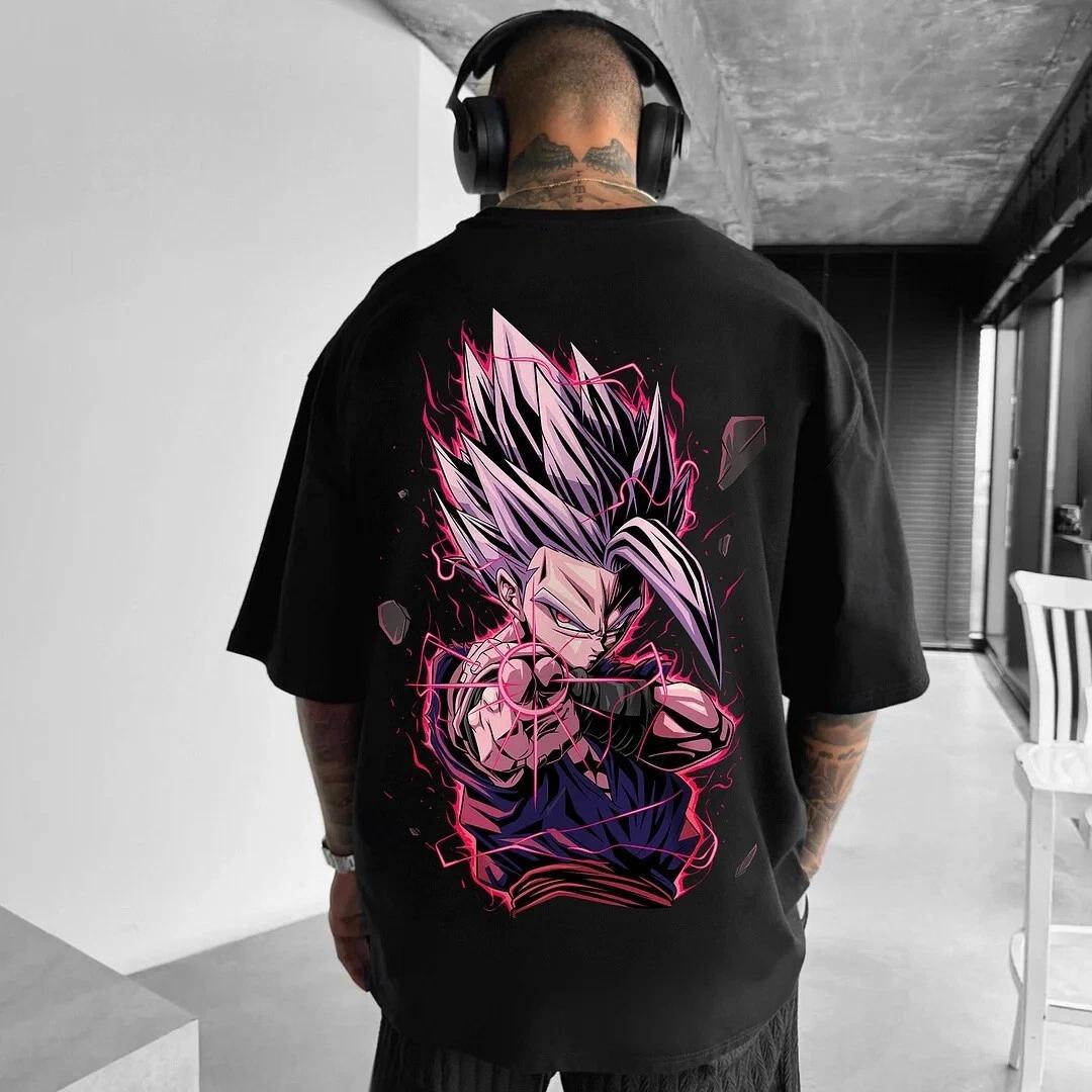 

Son Gohan cosplay anime manga sports T-shirt shirt men s cotton cotton M