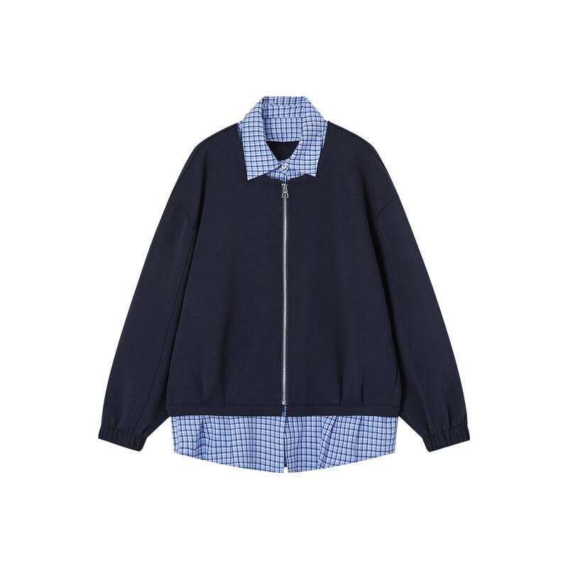 Demana Faux Two-Piece Lapel Shirt Jacket