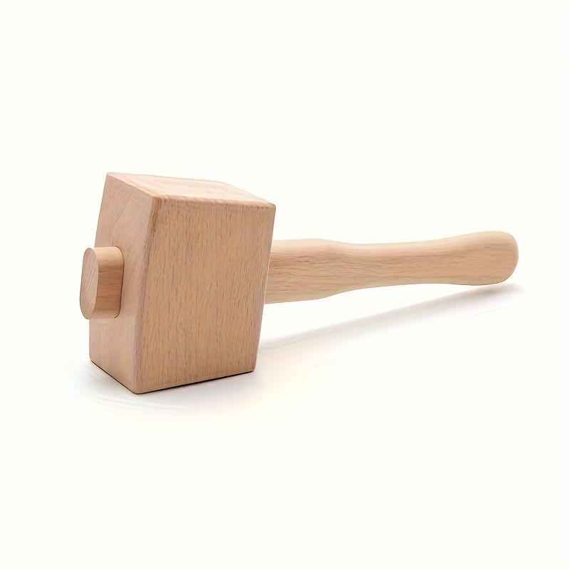 Ergonomic Wooden Mallet Multi-Purpose Hammer for Woodworking Leather Craft Ice Crushing Heavy Duty Home DIY Tool