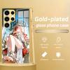 Phone Case For Samsung S26 S25 S24 S23 S22 S21 Plus Ultra Note20 Electroplated glass Phone Case Wuthering Waves AUGUSTA