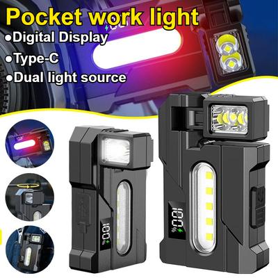 Mini Flashlight Ultra Bright Pocket Small LED Flashlight Rechargeable Keychain Light Work Emergency Walking EDC Flashlight