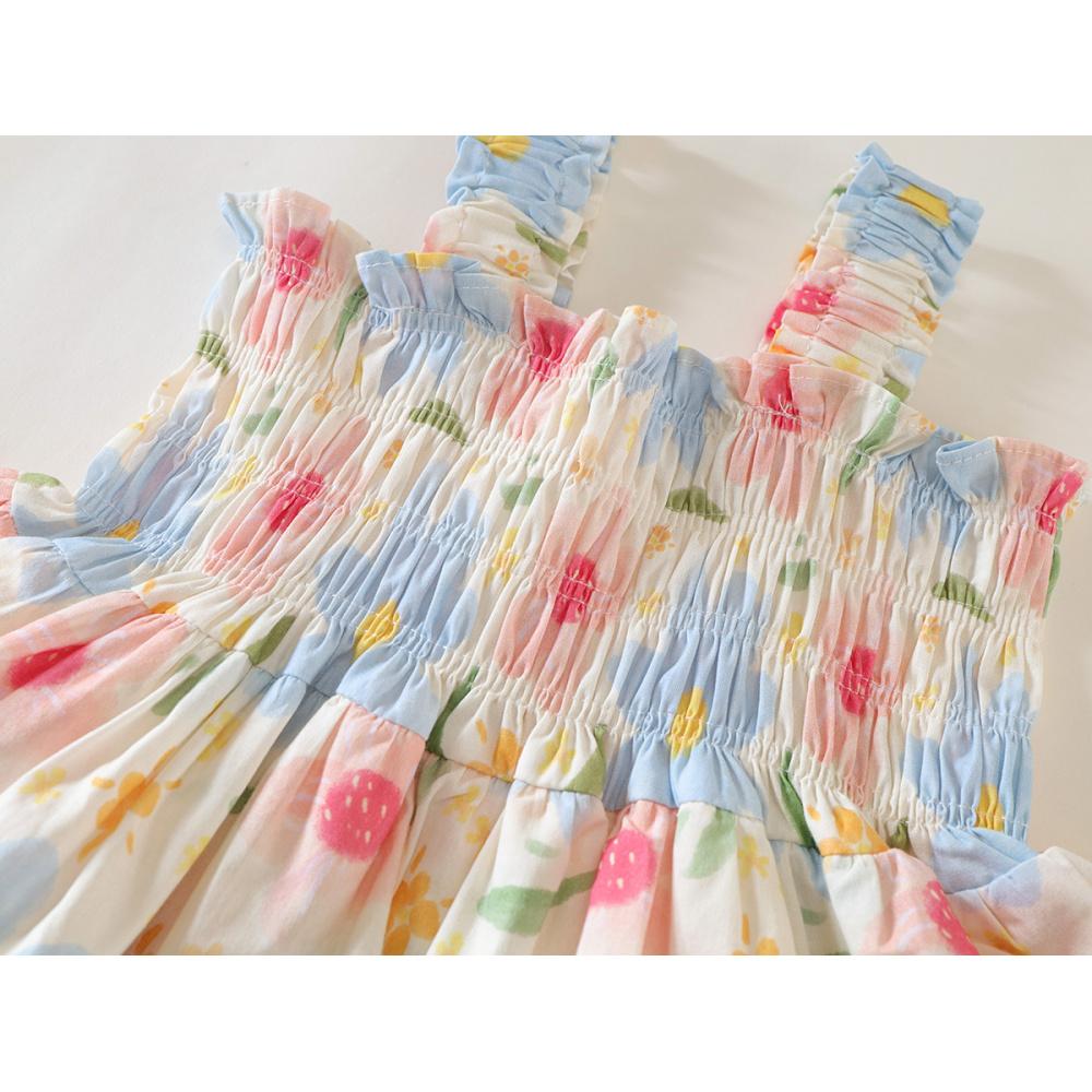 Girls Baby Summer Cake Dress New Children's Fashionable Thin Sleeveless Summer Princess Dress