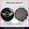 4Pcs 56MM Anti-Rust Rim Emblem Decals Scratch-Proof Car Wheel Center Cover For MINI Cooper Fridge One F56 R56 R57 R58 R59 R60 JCW Countryman Clubman