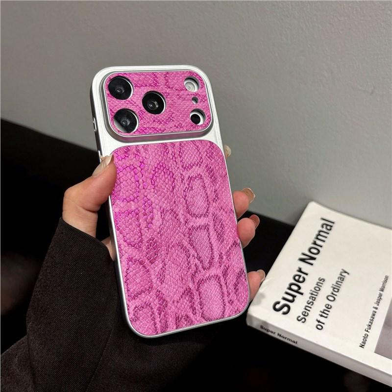 Snake Skin Pattern Phone Case for Apple 16 Pro Max - Full Coverage, Drop Protection, High-End Design for iPhone 15/14/13, Women's Edition
