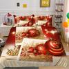 Christmas Digital Printing 3D Printing Polyester Pillowcase Quilt Cover Two Or Three-Piece Set