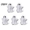 Miniature Halloween Figures for Crafts 5Pcs Mini Ghost Figurines, Tiny Resin Ghosts Decoration, Reusable Holiday Ornaments Spooky Tiered Trays