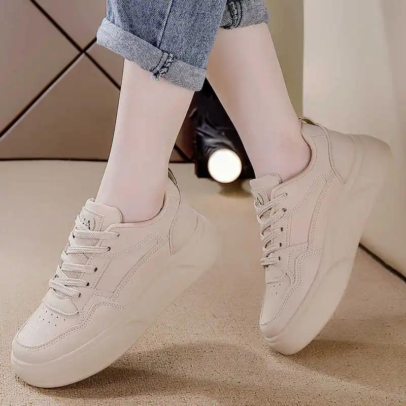 Without Heels Plateforme Women's Shoes For A Low Heel Oxford Woman Casual Shoes Womens Shoes Heels New Season Sneakers
