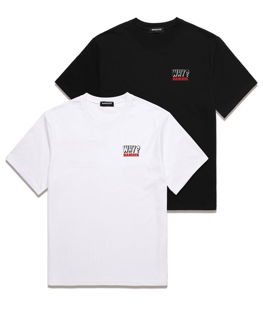 Baligeiteu Why Damhik Short Sleeve T-Shirt (Bs028) Black