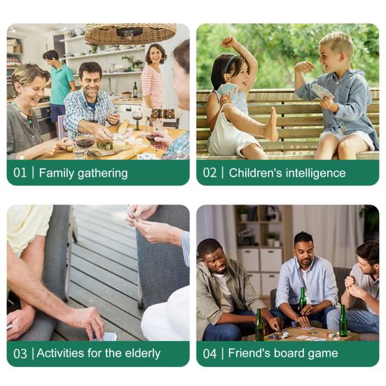 4Pcs Triangle Poker Card Holder Little Hands Kids Seniors Arthritis Hands-Free Paper Cards