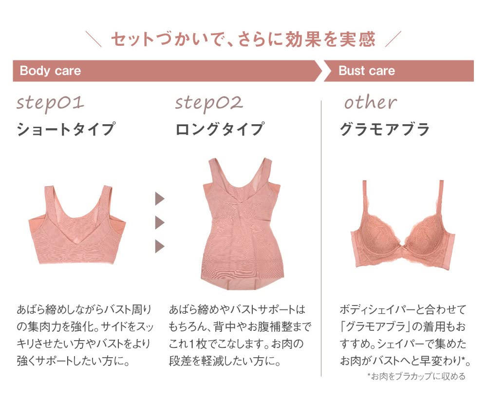 Body Shapewear Long Posture Protruding Waist Bust FT0368 [Glamour] Shaper, [Totonou Shaper, Type], Cleavage, Correction, Women's, Belly, Back, Makeup,
