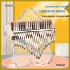 Crystal Transparent 17-Key Kalimba: Easy-to-Learn Portable Thumb Piano for Beginners