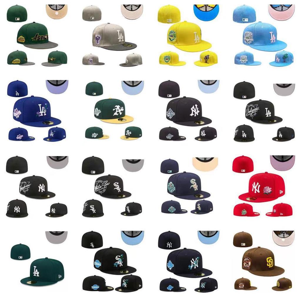 Baseball Fully Enclosed Baseball Cap, Non-Adjustable, Can Be Worn Upside Down, New Dense Embroidered American Hip-Hop Baseball League Size Cap