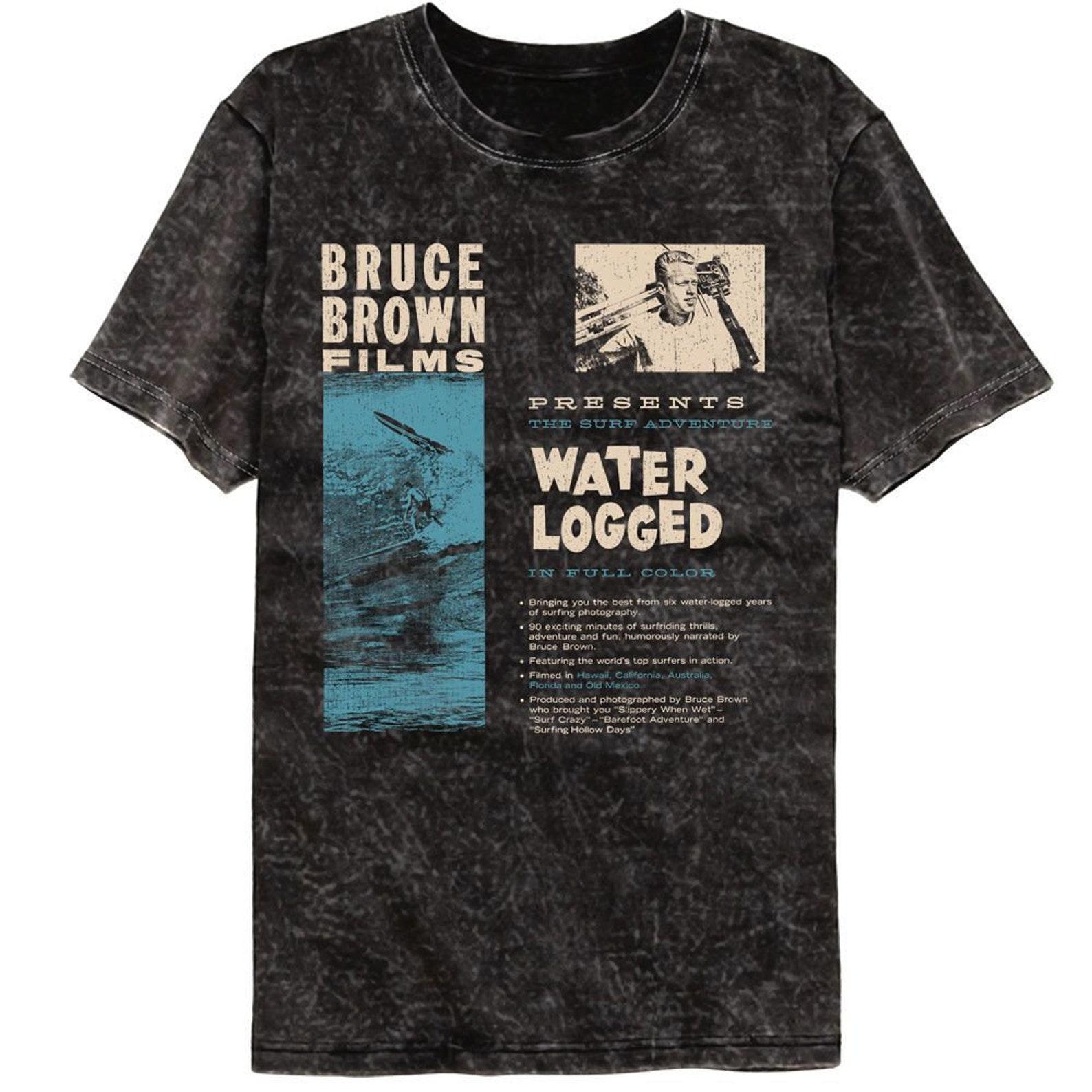 Bruce Brown Films Water Logged Mineral Wash Black T-Shirt L