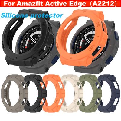 Silicone Case For Amazfit Active Edge Smart Watch Bumper Full Cover Screen Protector Smart Watches Accessories