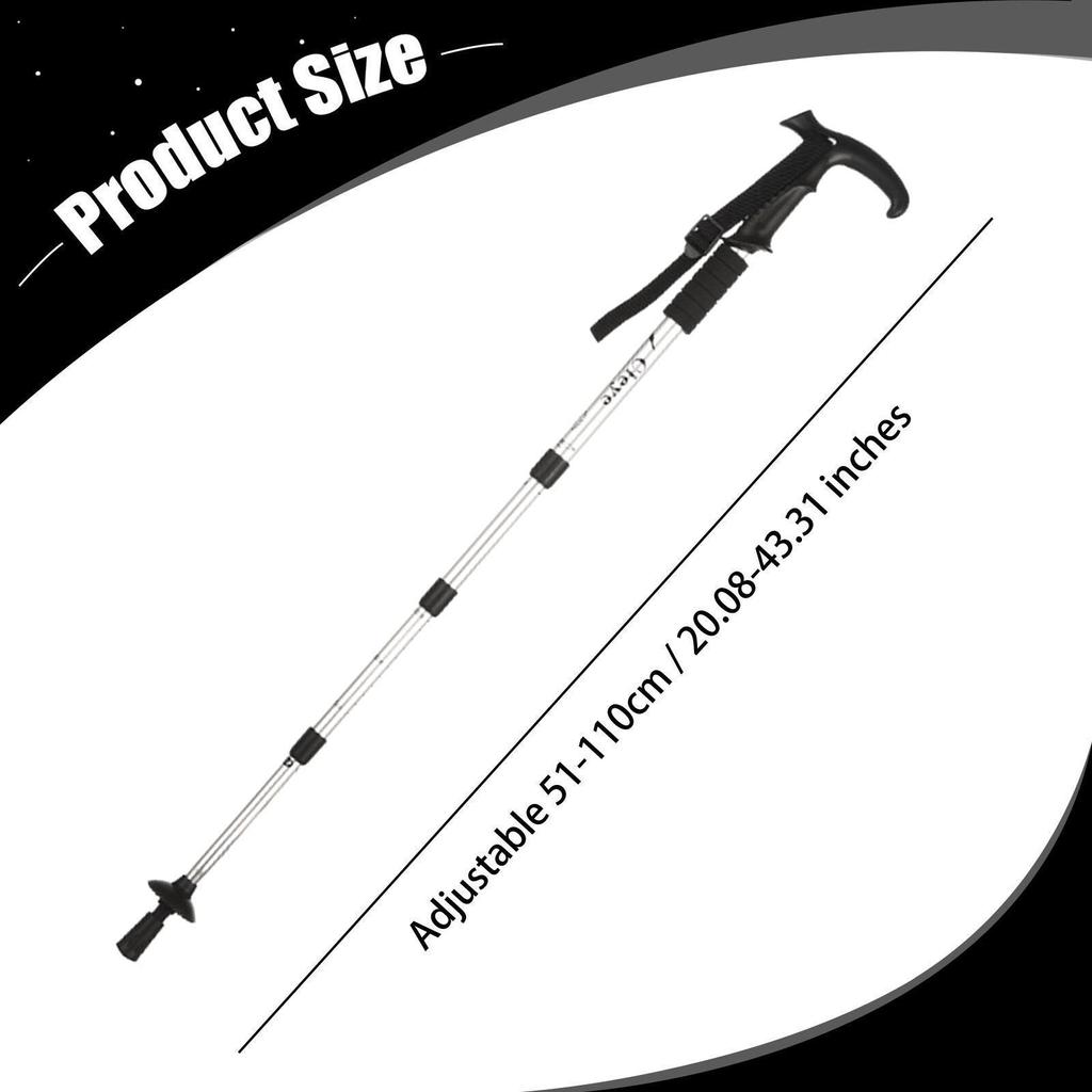Hiking Poles Adjustable Portable Walking Cane for Backpacking