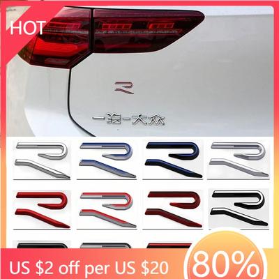 Golf 3 4 MK3 MK4 2026 Hot For VW VOLKSWAGEN New R Emblem Car Metal Body Tail Trunk Sticker Accessories For VW GTI Rline Polo Gol