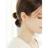 14K Crystal 3D Butterfly Piercing Earrings