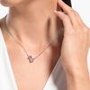 Swarovski Attract Seelenkristall Halskette Damen Halsketten Rosa Silber 5517115