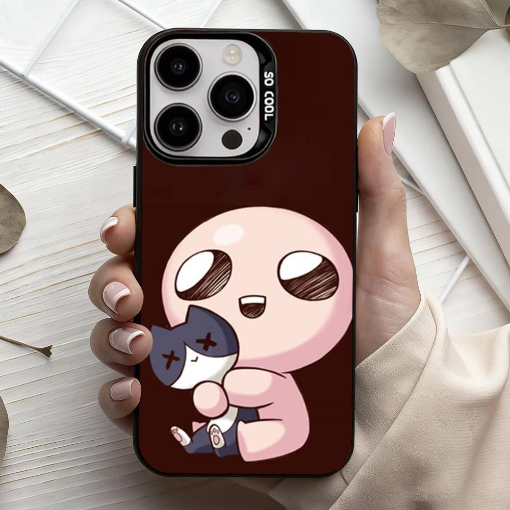 T-The B-Binding Of I-Isaac-C   Phone Case For iPhone17,16,15,14,13,12,11 Plus,Pro Max Black Candy silver phone case