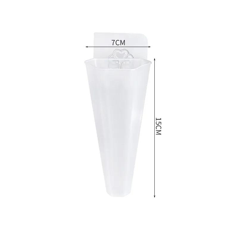 Hydroponic Wall Mounted Flowerpot Flower Vase Lazy Person Plastic Wall Mounted Green Ivy Hanging Flowerpot With Hooks Provided YLE607