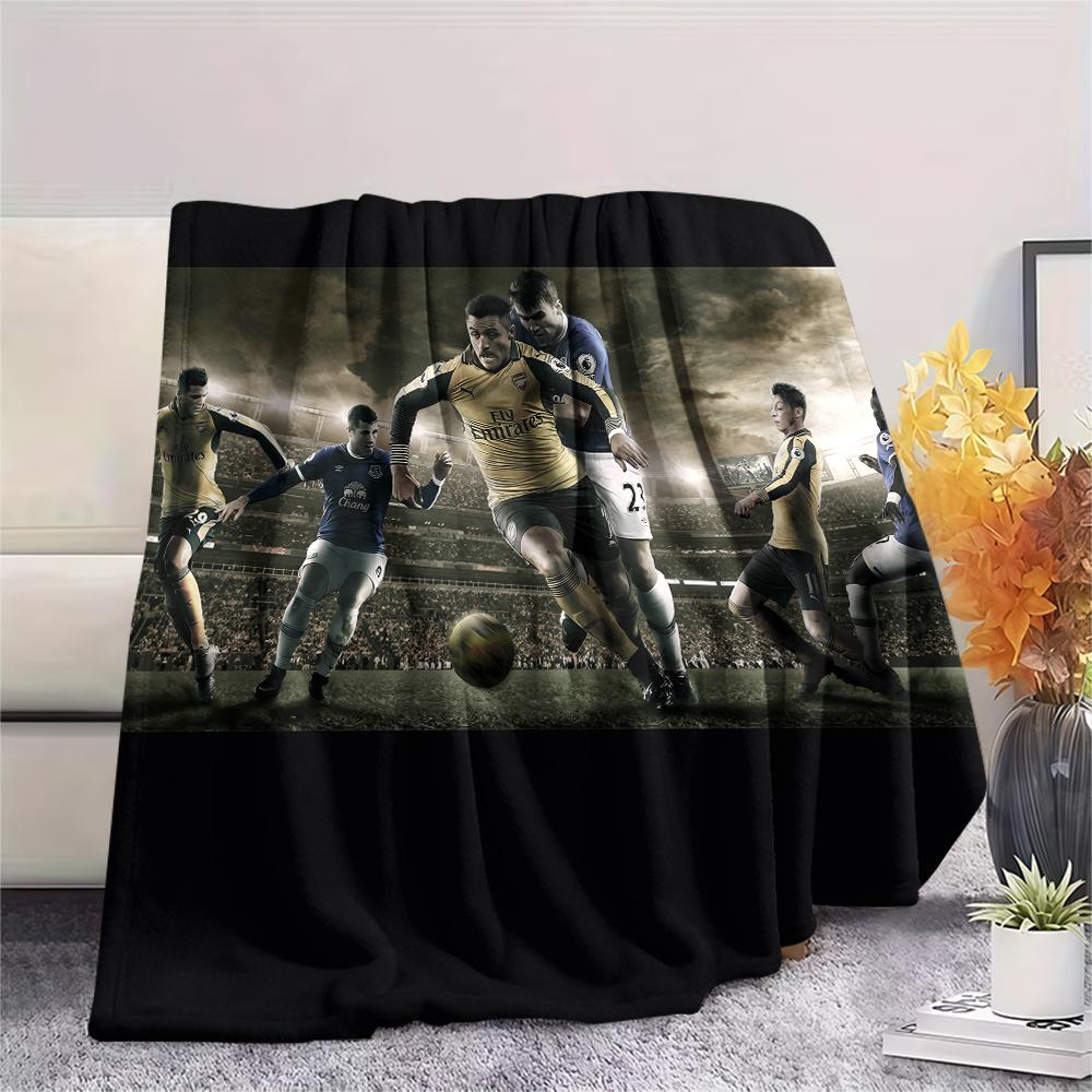 Arsenal Football Team,pattern Flannel Blanket, High quality Comfortable for All Seasons, Home Decor, Warmth and Comfort, Perfect for Gifts.