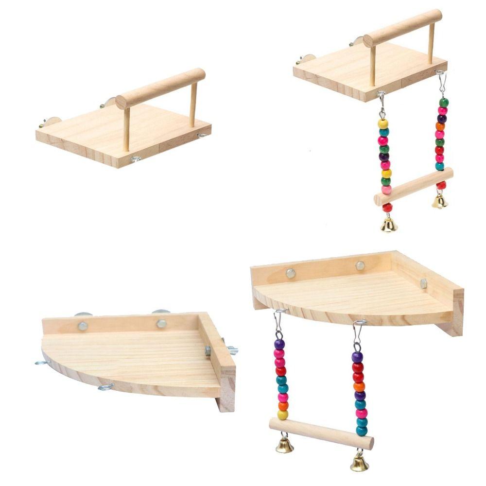 Color Beads Wear resistant Parrot Climbing Rack Bird Chew Toy Parrot Perch Stand Bird Swing Toy