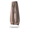 Summer New American Old Money Style Imitation Hemp Miter Scimitar Pants Loose Casual Wide-leg Pants Drape Long Pants