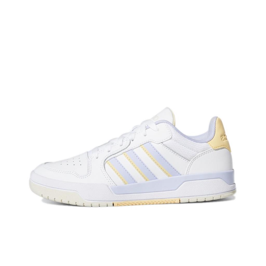 Adidas Neo Entrap Slip Resistant Abrasion Resistant Low top Skateboard Shoes Women's White Yellow Blue GX3814(Team15-)