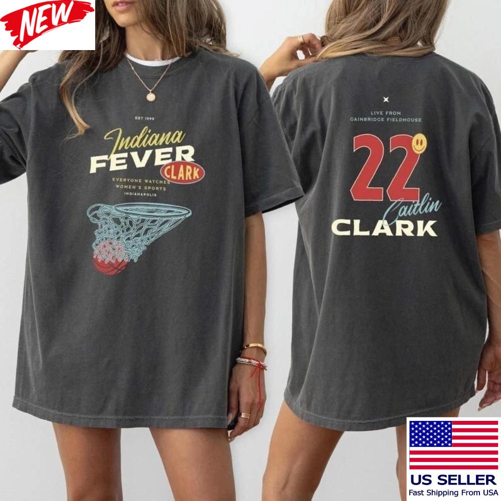 Caitlin Clark Indiana Fever Hoops T-Shirt, Unisex Comfort Colors Shirt Unisex T-Shirt M