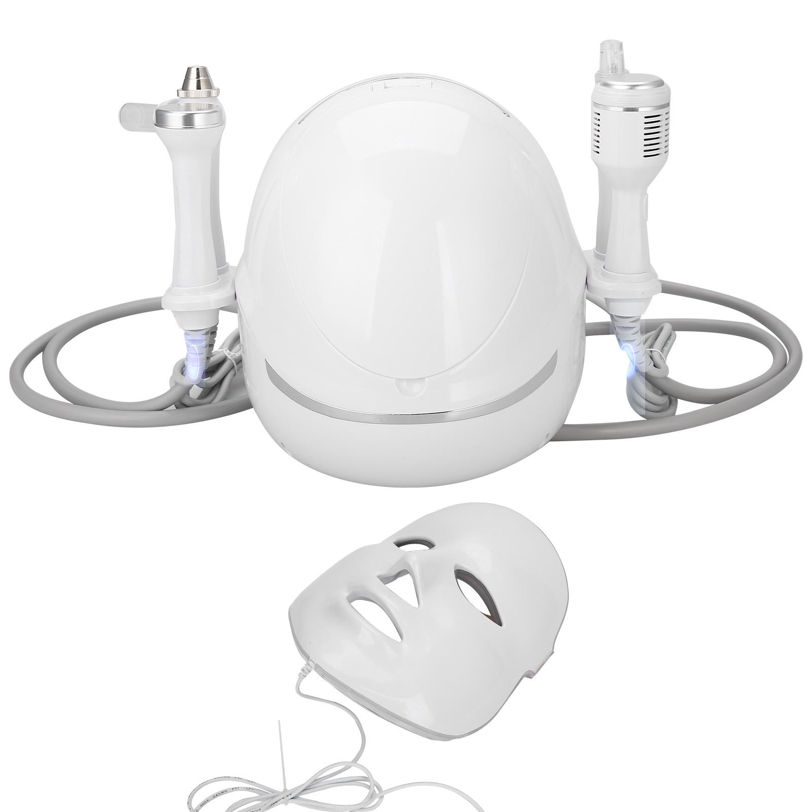 

5-в-1 ультразвуковой зонд для охлаждения кислородом и водородом Светодиодная маска для лица Омоложение кожи UK Plug