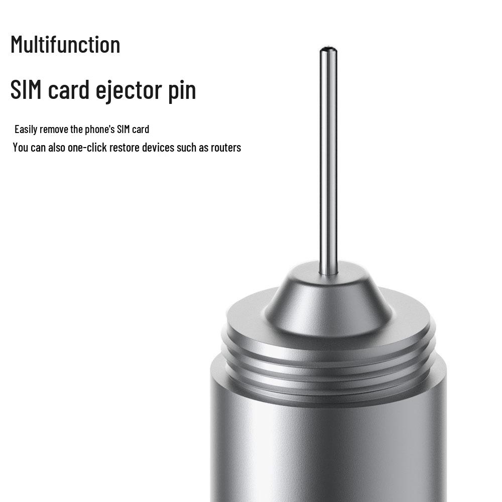 Portable Phone Cleaning & SIM Ejector Keychain with Bluetooth Earbud Case Tool