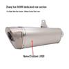 Zhangxue 500RR Modified Exhaust Pipe with Valve - Front and Tail Sections