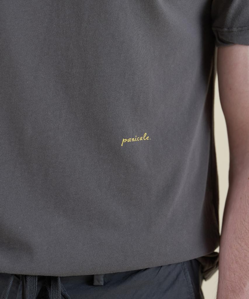PANICALE Dark Gray Vintage Washed T-Shirt (Type B)