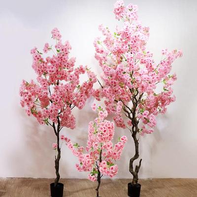 Large Artificial Cherry Blossom Tree for Indoor Display and Landscape Decoration