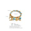 Yhpup 2026 Stainless Steel Handmade Jewelry Turquoise Stone Beads Chain Shoes Heart Leaf Drop Charm Statement Bracelet Bangle