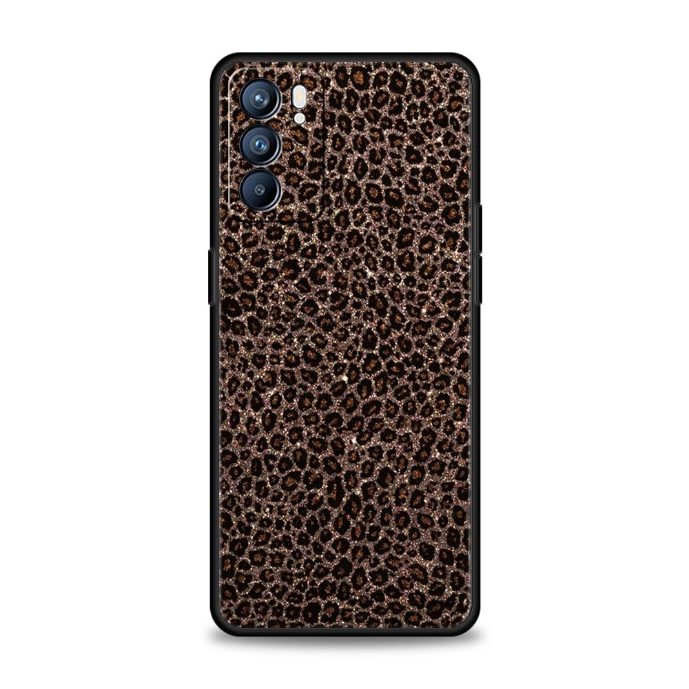 Fashion Tiger Leopard Print Case For Oppo Reno13 Reno12 Reno11 F Reno10 Pro A54 5G Find X5 A53 A52 A9 A17 4G A79 A80 A98 Cover