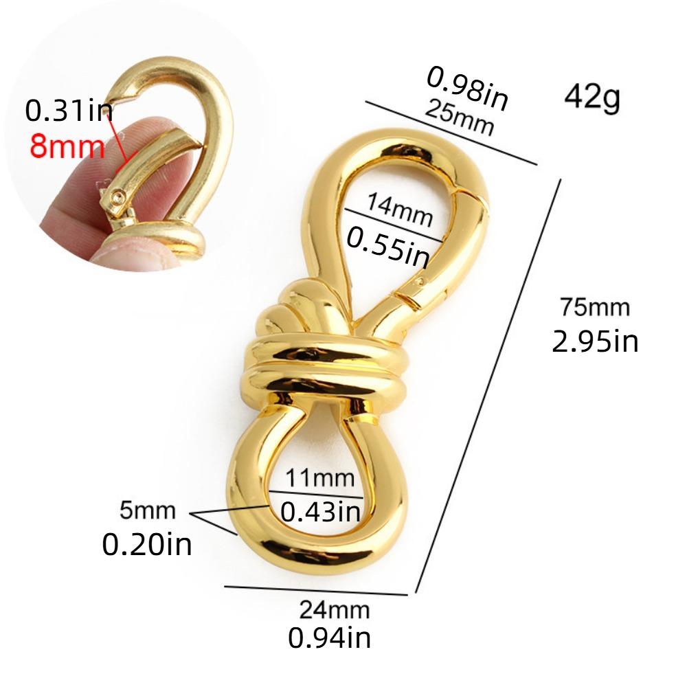 2pcs Bag Extension Buckle Shortening S Type Shape Clasp Chain Length Adjusting Buckle DIY Chain Bag