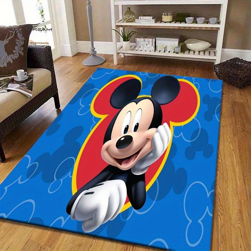 

1pc Mickey Pattern Area Rug Soft Flannel Floor Mat for Living Room, Bedroom, Kitchen, Sofa Coffee Table Floor Mat, Machine Washable 60cm by 90cm