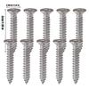 304 Stainless Steel Countersunk Head Screws Universal M2-M4 Phillips Screws Security Self Tapping Screws for Furniture Repairs
