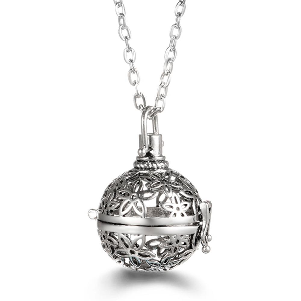 Russia Tradition Chime Exquisite Angel Wings Caller Necklace Essential Oil Diffuser Pregnant Woman Aromatherapy Pendant Jewelry