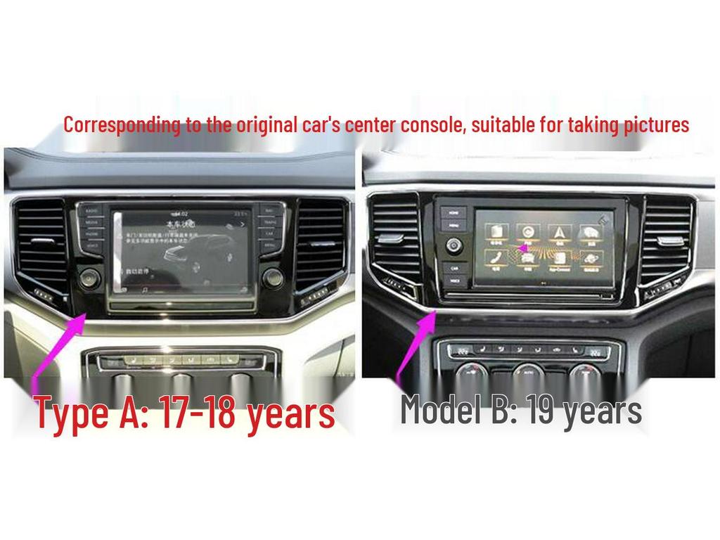 Carbon Fiber Interior Stickers for 2017-2020 Volkswagen Teramont Gear Shift Decor