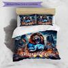 3PC Custom Name City Lion Dreams Bedding Set Printed Bedding Set Duvet Cover Closure Includes 1 Duvet Cover & 2 Pillowcases for All Seasons Bedroom