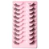 Lashie - Set of 10 Pairs: Volume Criscross Half False Eyelashes