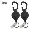 Retractable Keychain Universal Anti Theft Design Outdoor Camping Rope Keyring Portable Key Chain Ring For Keys ID Badge Holder