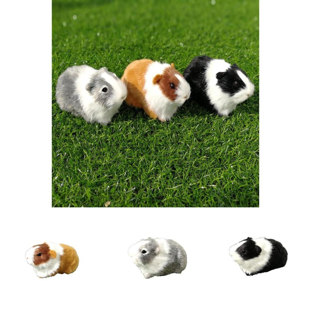 Realistic Animal Model Toy For Kids Tiny Furry Hamster, Guinea Pig And More!