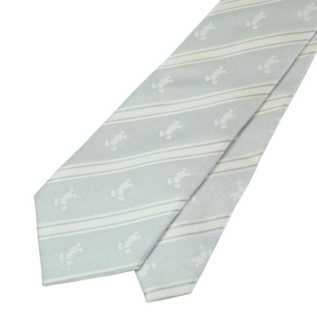 [Disney] Formal Tie & Tie Bar (Striped Pattern X Triple Tie Bar) with Box WAD-93&Wa-05