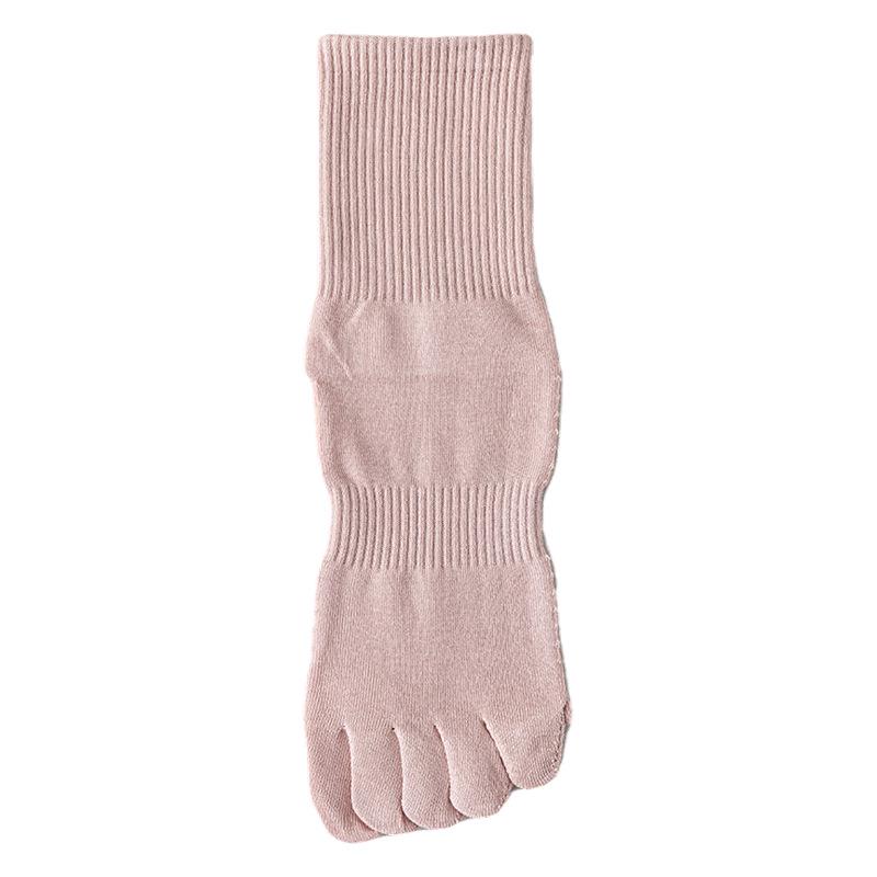 

Женские хлопковые носки до середины икры с пятью пальцами: Осень/Зима, Амортизирующие, Антибактериальные, Дезодорирующие, Массажная подошва, Дизайн с раздельным носком. One size (35-39)