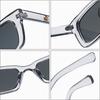 SHAUNA Gafas de sol rectangulares pequeñas para mujer, anteojos de sol femeninos a la moda, estilo Retro, con bisagra de Metal, color gris, gafas de sol para hombre, gafas UV400