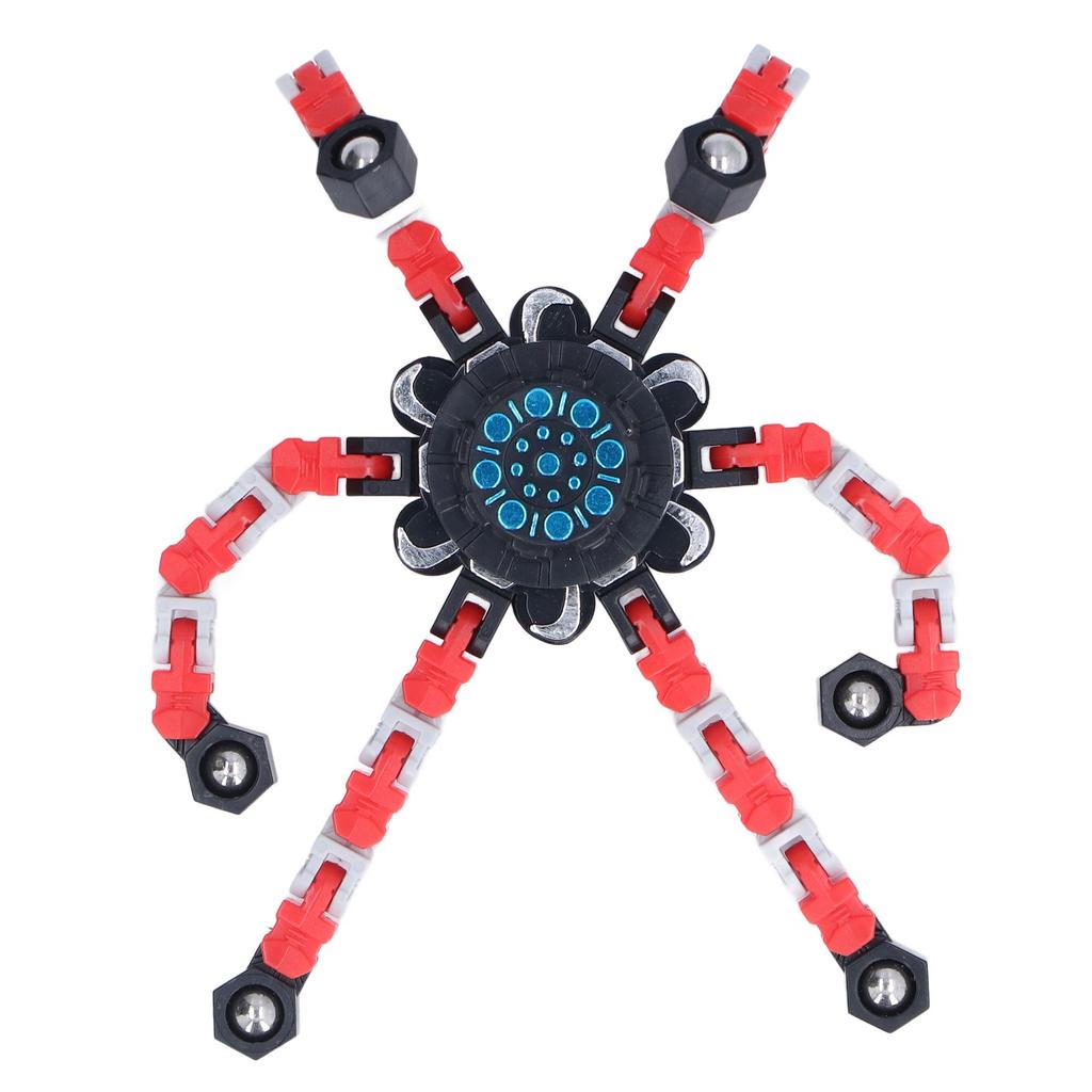 DIY Transformable Fingertip Toy Twisted Deformed Mechanical Stress Relief Toy for Kids AdultsRed
